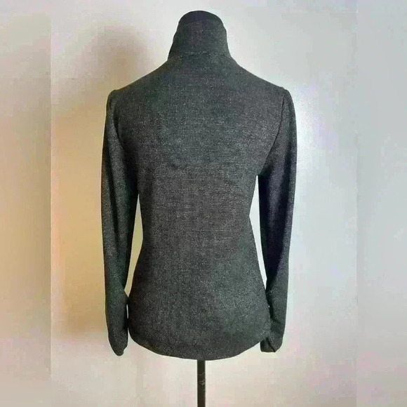 Evereve Mock Neck Sparkly Sweater M - Picture 7 of 9